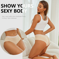 4PCS/Set Cotton Solid Color Women Panties Sexy Low Rise Briefs Female Letter Waist Panties Woman's Underpants Intimates Lingerie