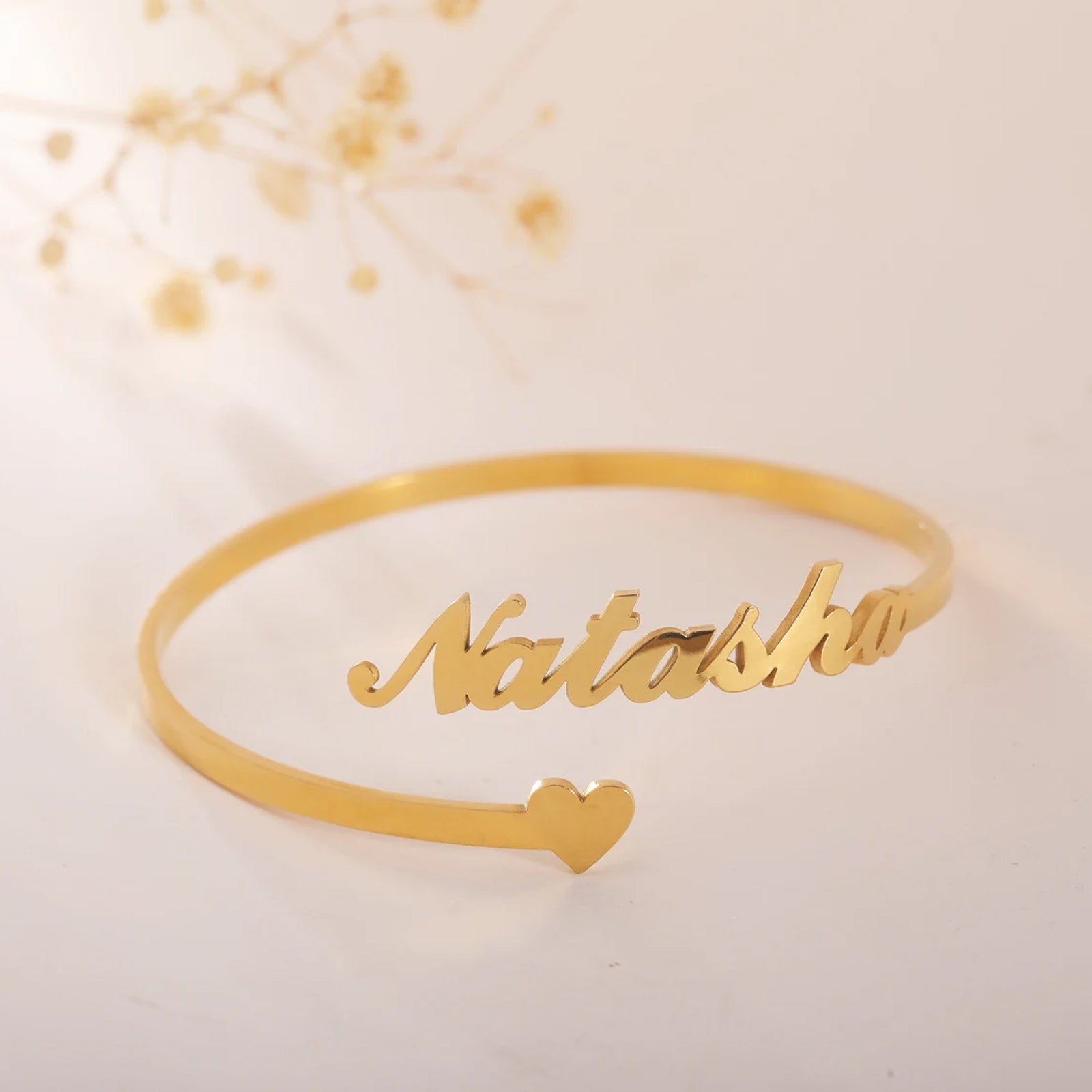 Personalized Name Bracelet for Women Men Custom Jewelry Stainless Steel Customized Gold Color Arabic Name Bangle Birthday Gift