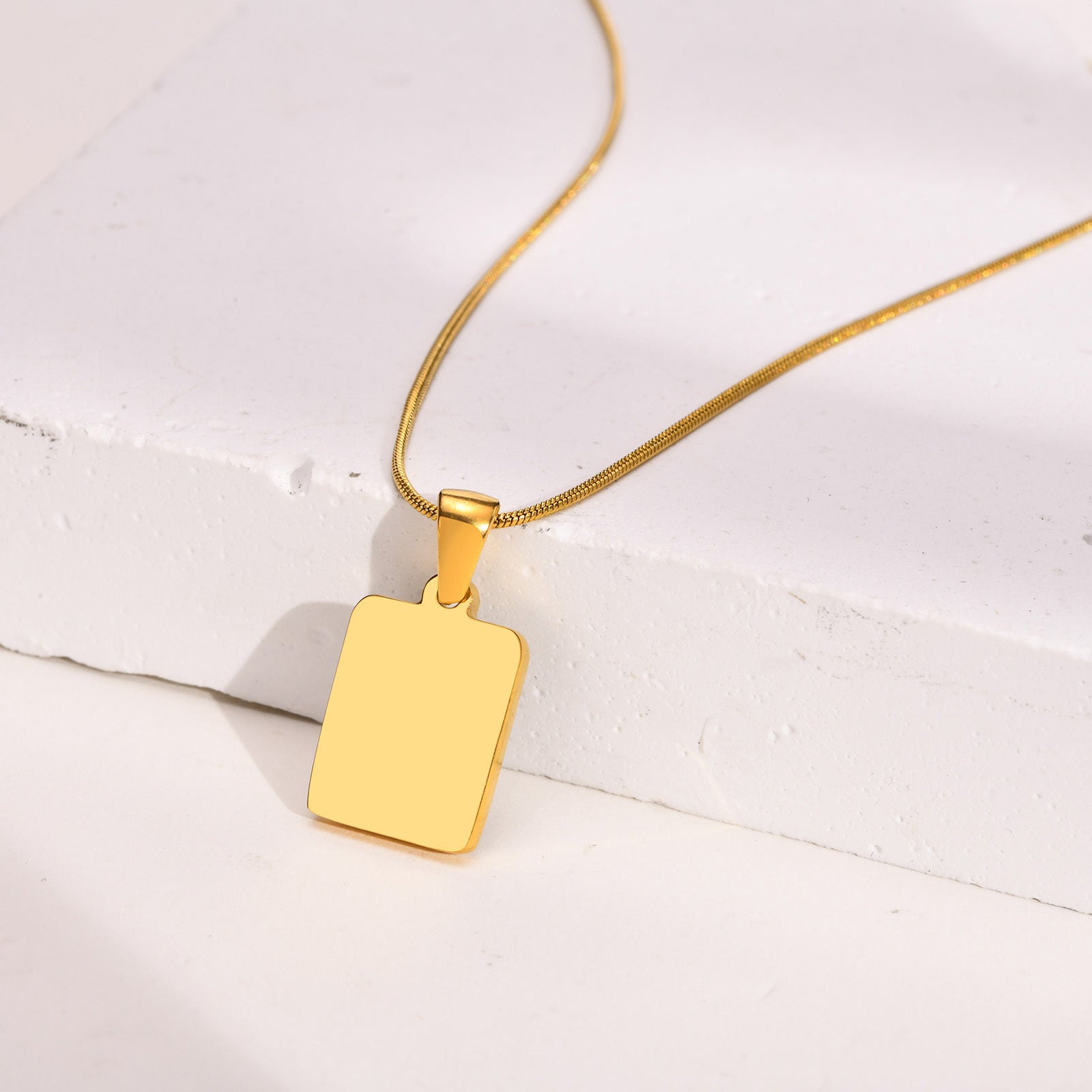 Letter Initial Pendant Necklace Women Stainless Steel Jewelry Alphabet Collar Birthday Party Mom Girlfriend Valentine's Day Gift