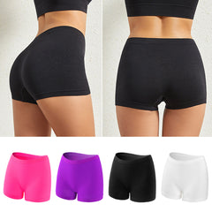 Hot Sale Ladies Workout Seamless Ice Silk Solid Biker Shorts Boxer Short Leggings Sports Yoga Pants Women's Shorts Panties