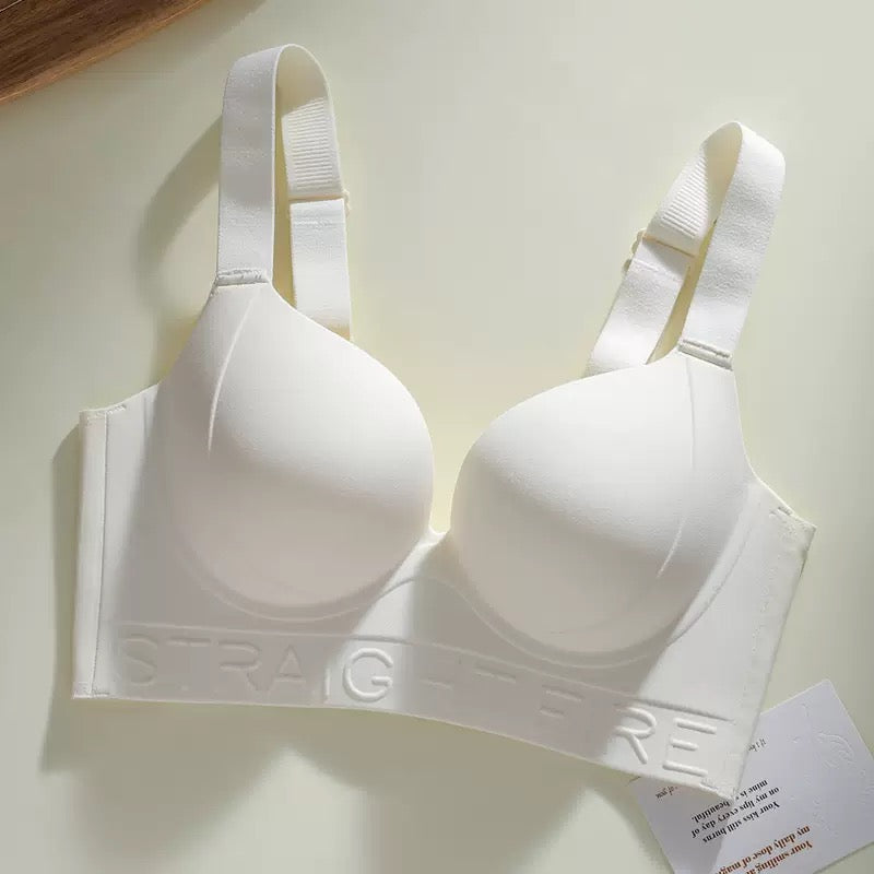 High-quality Thin Women's Underwear Large Breasts, Large Size, No Steel Rings, and Adjustable Upper Support and Anti-sagging Bra