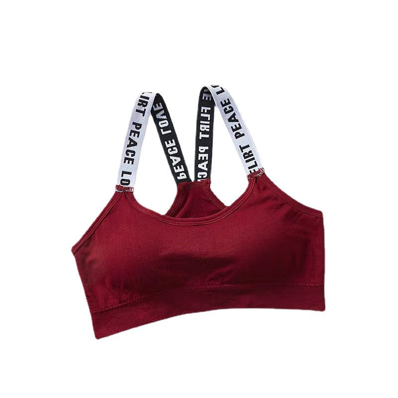 New U-Shaped Sports Bra Without Steel Ring All-Match Base Sports Underwear Back-Shaping Breathable Sports Vest Yoga