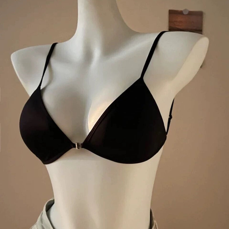 Women Seamless Bras Deep V Neck Brassiere Adjustable Straps Underwear Wireless Push Up Bralette Female Sleeping Soft Lingerie